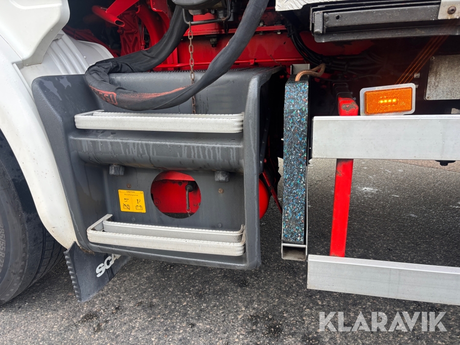 Kranbil Scania G410 Brädgårdsbil