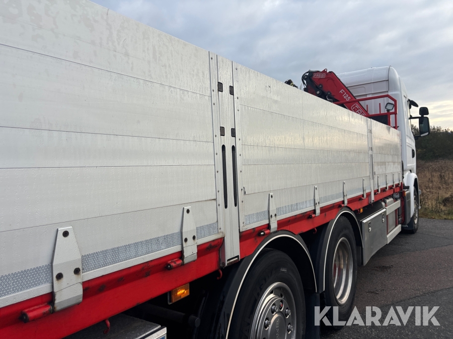 Kranbil Scania G410 Brädgårdsbil