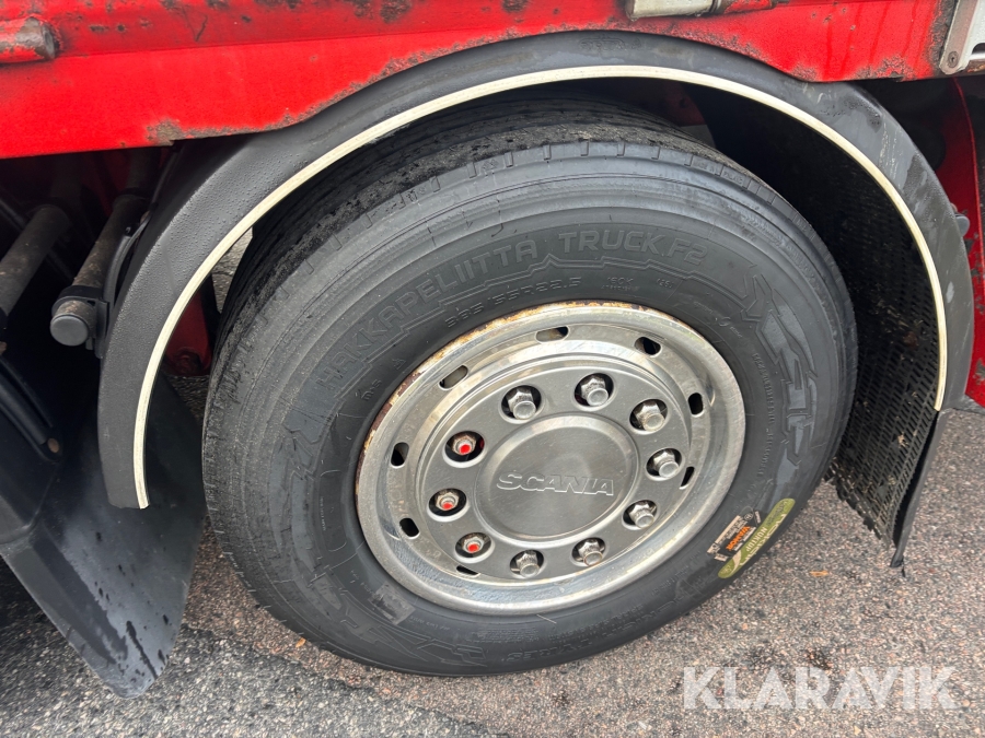 Kranbil Scania G410 Brädgårdsbil