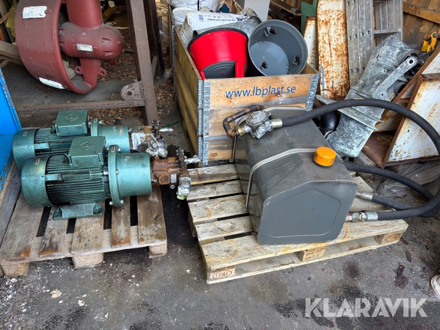 Hydraulpumpar 2st + tank VEM