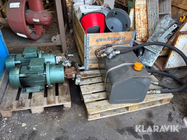 Hydraulpumpar 2st + tank VEM