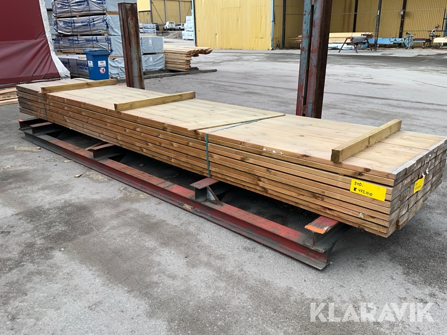 Virkespaket impregnerad trall B-kvalite 34x145 378 Löpmeter