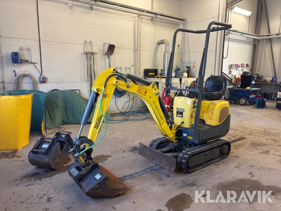 Grävmaskin Wacker Neuson E08-01 med redskap