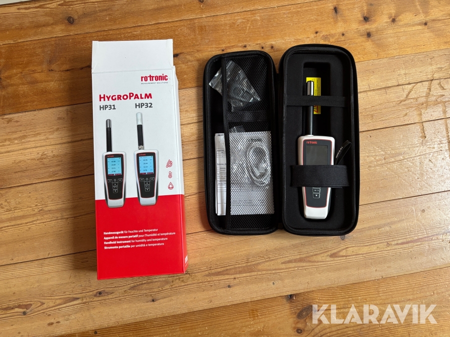 Handhållen temperaturmätare HygroPalm HP31