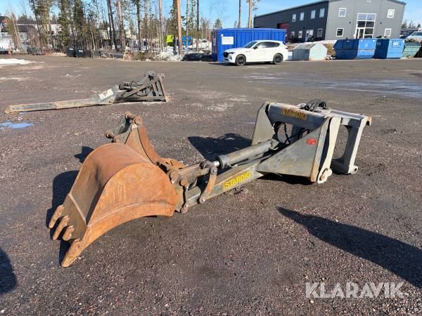 Grävaggregat med löstagbart tiltfäste Stardig