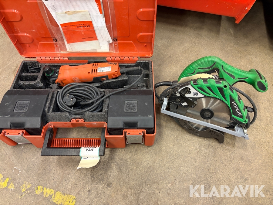 Cirkelsåg 1 st, Multimaskin 1 st Hitachi / Fein 