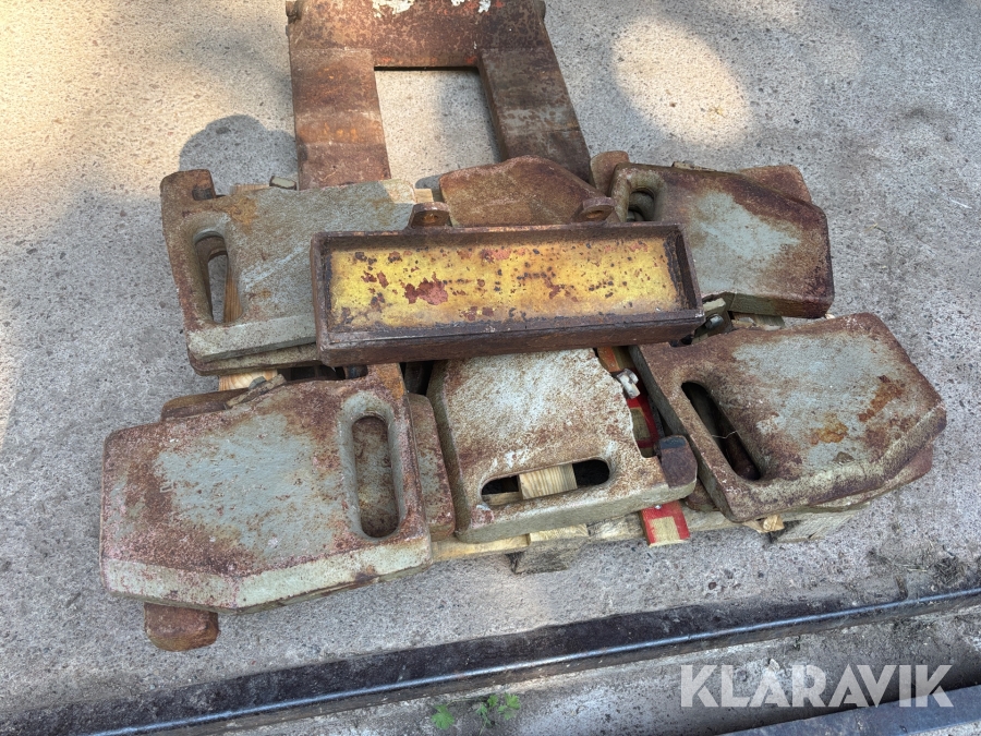 Frontvikter 10st x 22kg till Zetor