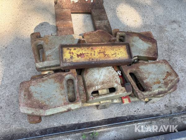 Frontvikter 10st x 22kg till Zetor
