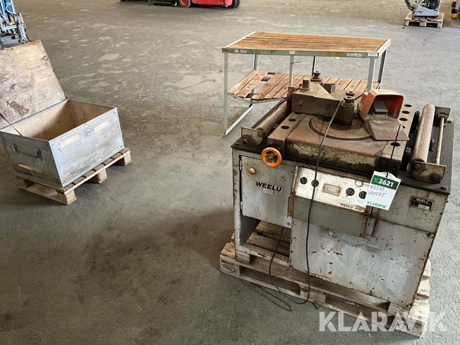 Bockmaskin, bord och tillbehör Weelu, bendof 400W