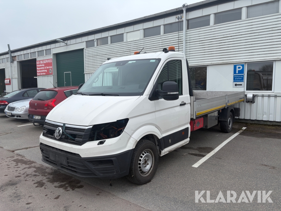 Flakbil Volkswagen Crafter 4-Motion automat defekt motor