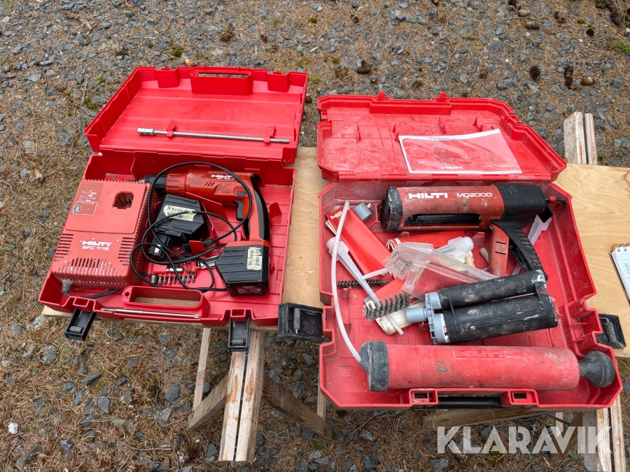 Skruvdragare & injekteringspistol Hilti SF-120-A & MD2000