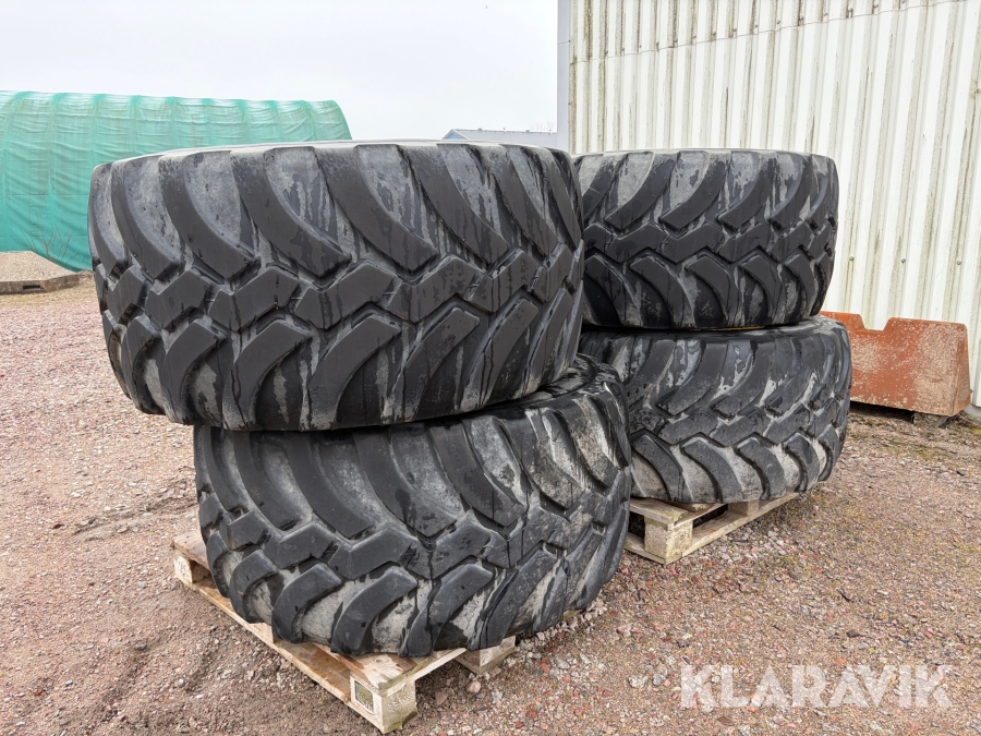 Däck med fälg Trelleborg 600/55R26.5 4 st