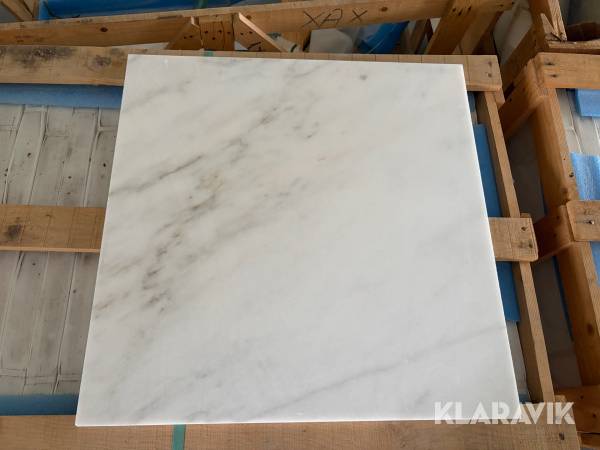 Plattor i marmor Carrara 61x61 cm ca 177 kvm