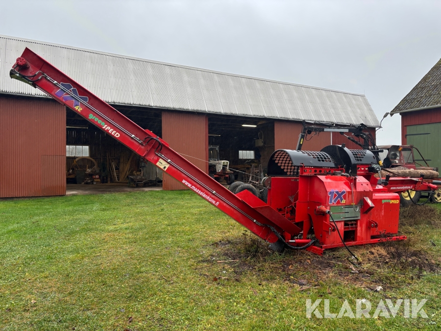 Vedmaskin Green Speed 1x42 10kw El Eller traktordrift