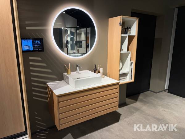 Badrumsinredning Kvik Cima light oak