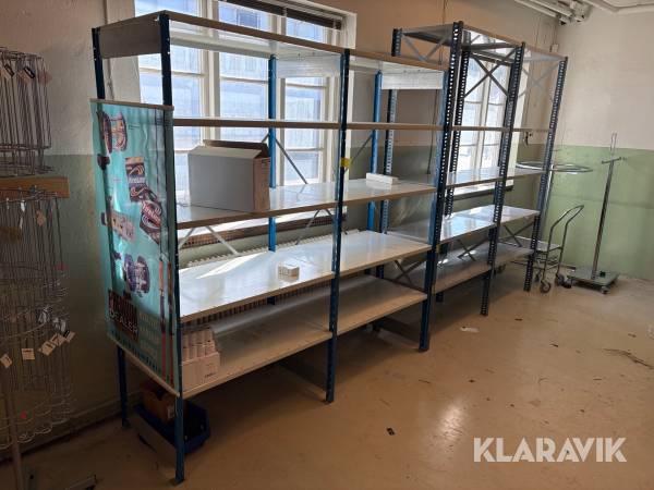 Lagerhyllor 2x2st sektioner
