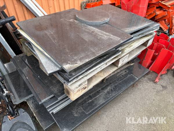 Marmorplattor i diverse storlekar