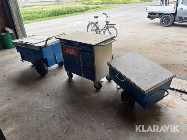 Verktygsvagn / materialvagn 3 st