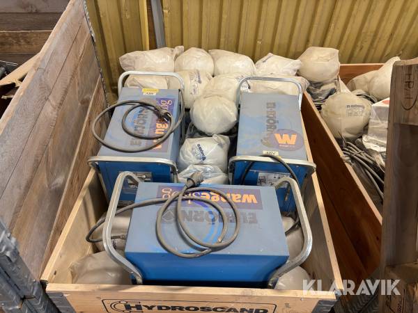 Nödbojlampor 5 st pallar med 4 st transformatorer El- Björn BT348AP & EBL 48V