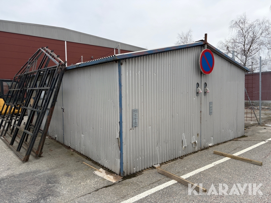 Byggförråd i stål/plåt ca 39 m2