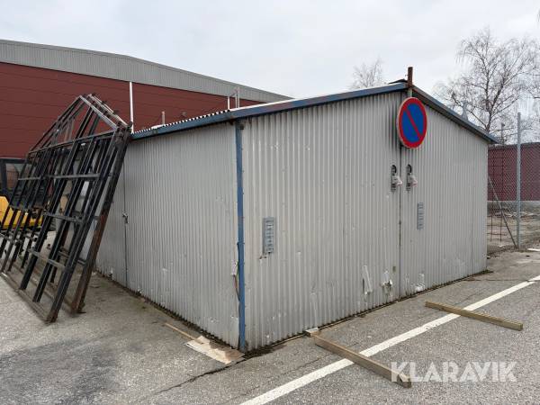 Byggförråd i stål/plåt ca 39 m2