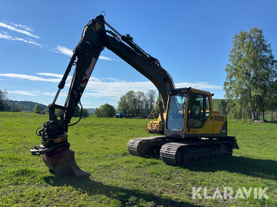 Grävmaskin Volvo EC140B LC med Lång sticka, Tiltrotator & Redskap