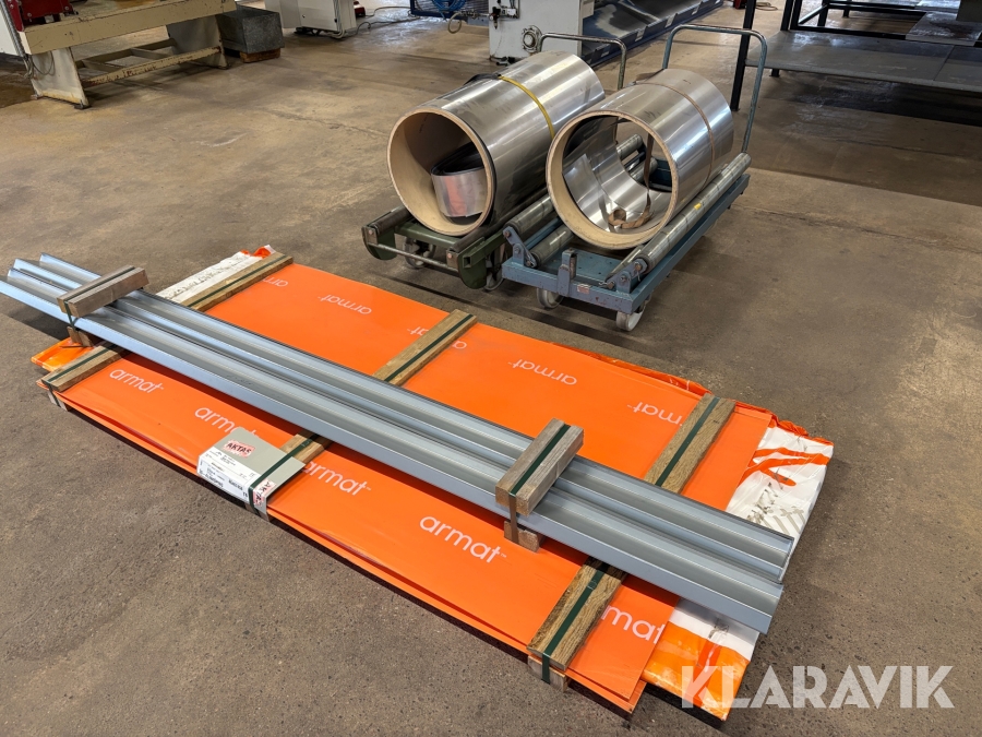 Rostfria plåtrullar och diverse plåt