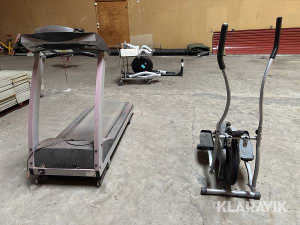 Crosstrainers 2 st och 1st löpband