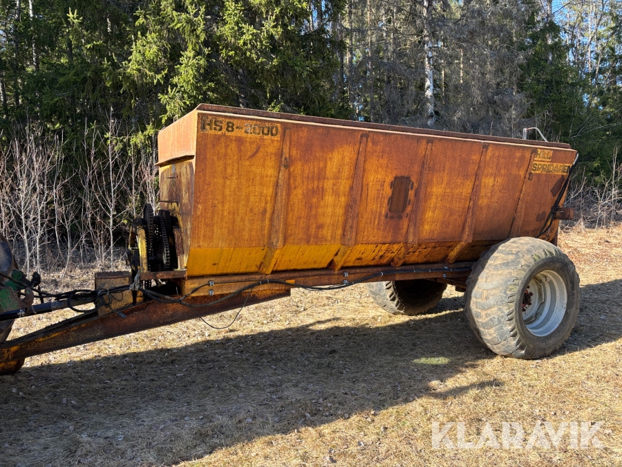 Gödselspridare Hill HS-8 2000