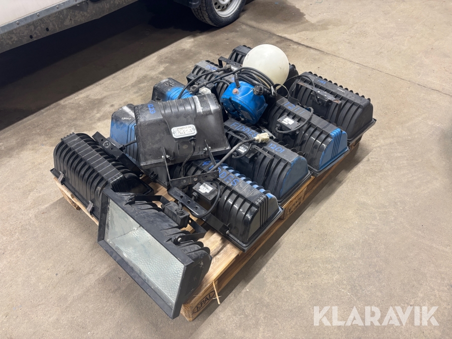 Bygglampor 12st halogen