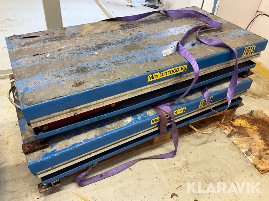 Lyftbord Translyft 1000kg 2st