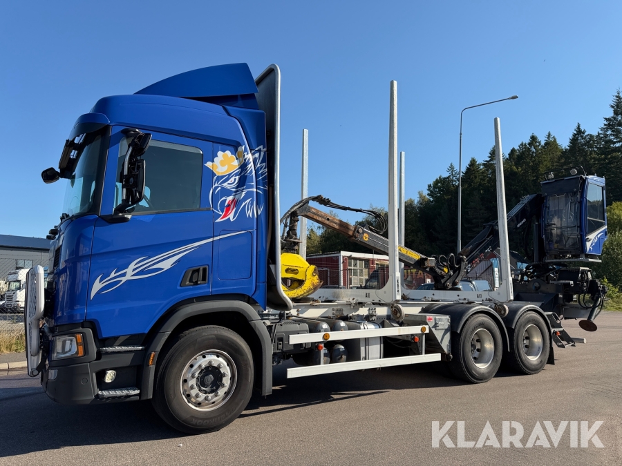 Timmerbil Scania R540 6x4 Loglift F96 S 78 med timmergrp