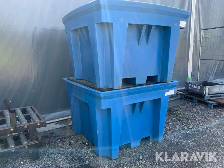 Uppsamlingskärl Denios IBC-station ECO 1 1100l /2st