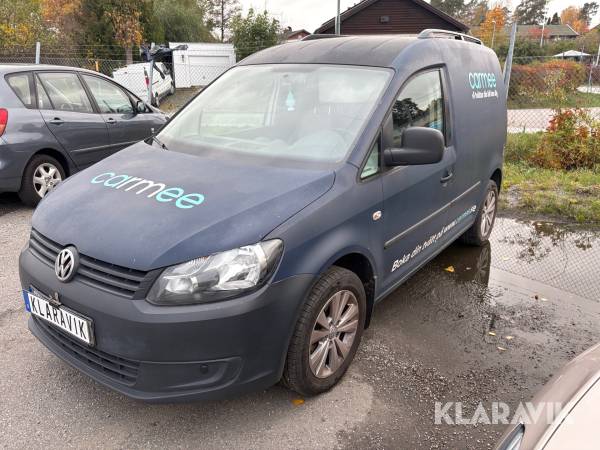 Skåpbil med arbetshylla och slangvindor Volkswagen Caddy 2.0 EcoFuel