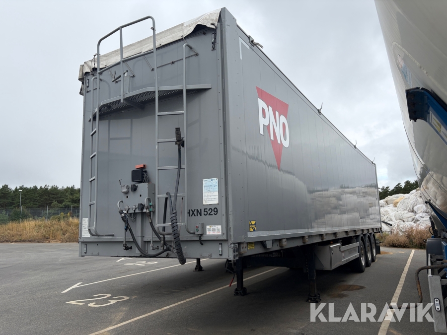 Trailer Kraker CF503, walking floor med öppningsbar sida