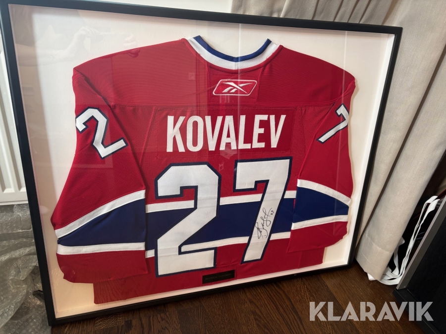 Signerad matchtröja Alexei Kovalev, Montreal Canadiens #27