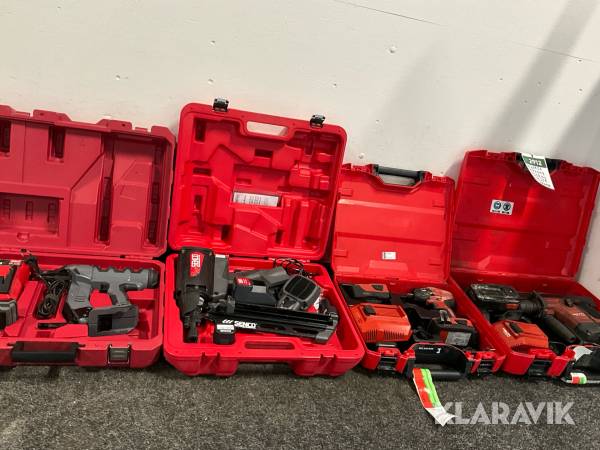 Mutterdragare, spikpistol och borrhammare Senco, Hilti