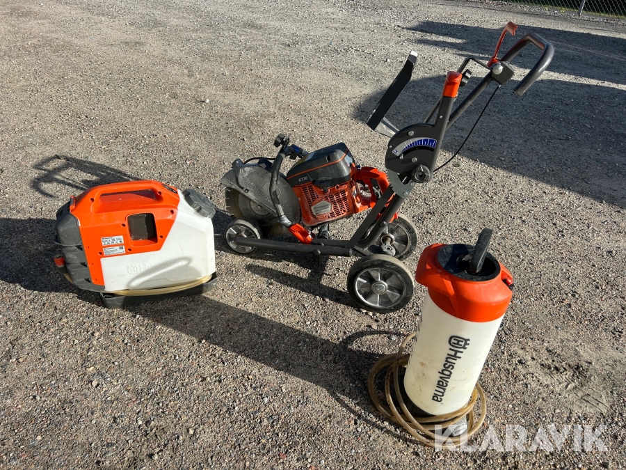 Motorkap Husqvarna K770 inkl 2 vattentankar