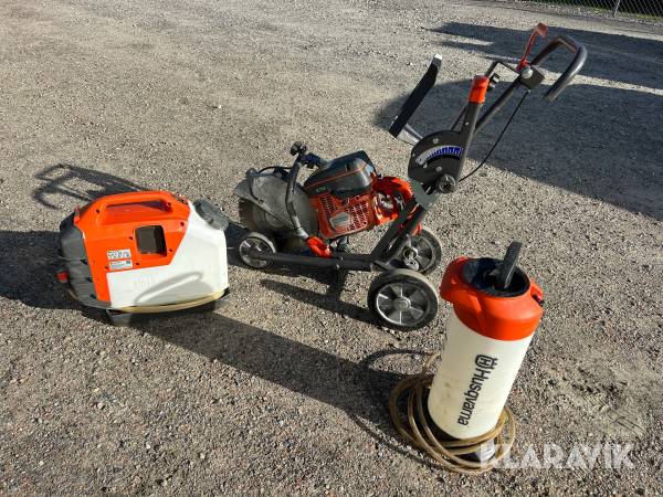 Motorkap Husqvarna K770 inkl 2 vattentankar