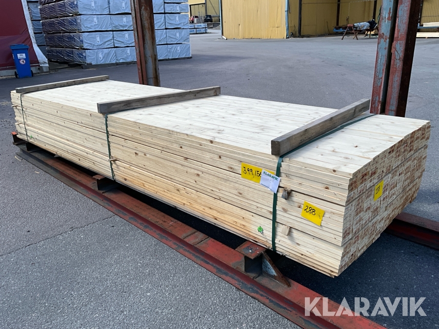 Virkespaket ytterpanel finsågad 22x95 871löpmeter