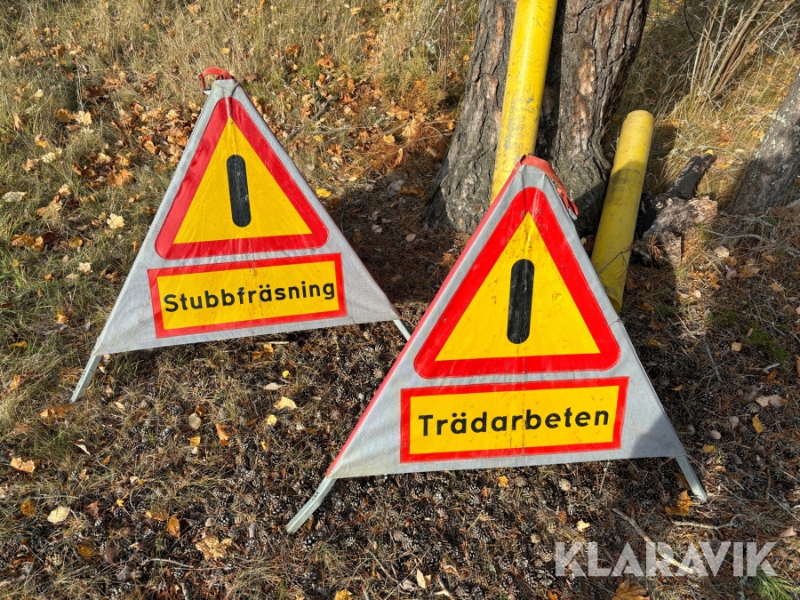 Varningsskyltar/tältskyltar