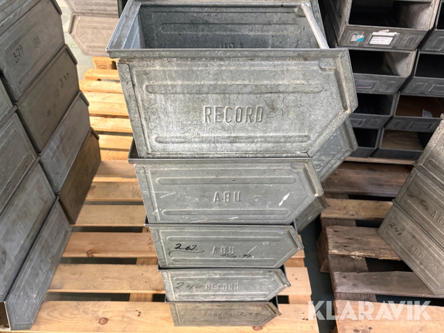 Lagerbackar stål märkta ABU, liten 5st