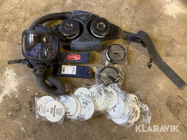 Friluftsmask Sundström SR 500 med SR 200 helmask och tillbehör