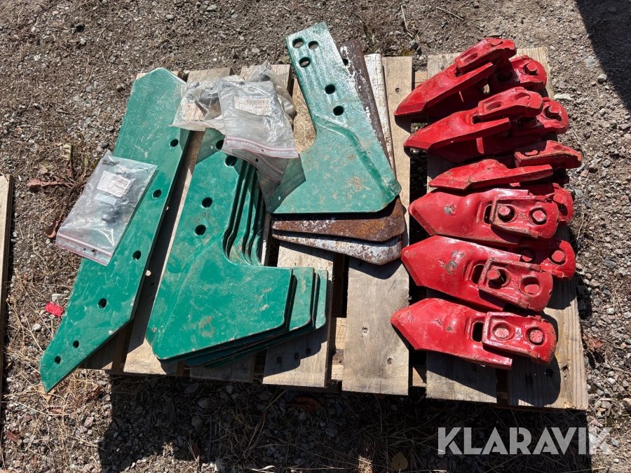 Blandpall med tillbehör till kverneland-plog