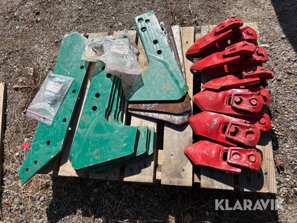 Blandpall med tillbehör till kverneland-plog