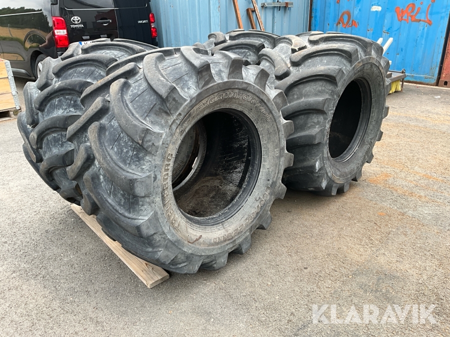 Grävmaskinsdäck 4st Trelleborg Excavator T440 650/45-22.5