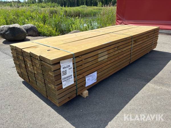 Virkespaket 45x220 hyvlat NTR A C24 150 löpmeter