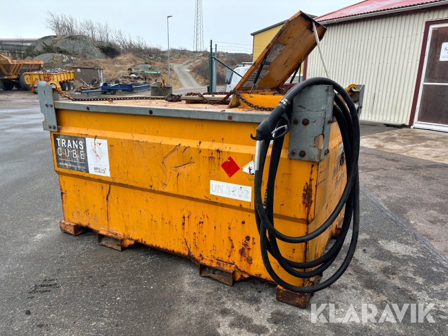 Dieseltank med pump, 3000 liter Transcube 30TCG