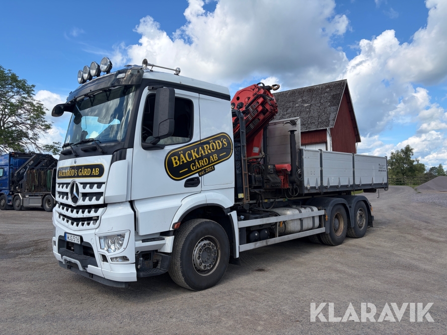 Lastväxlare Mercedes-Benz Acros med kranflak