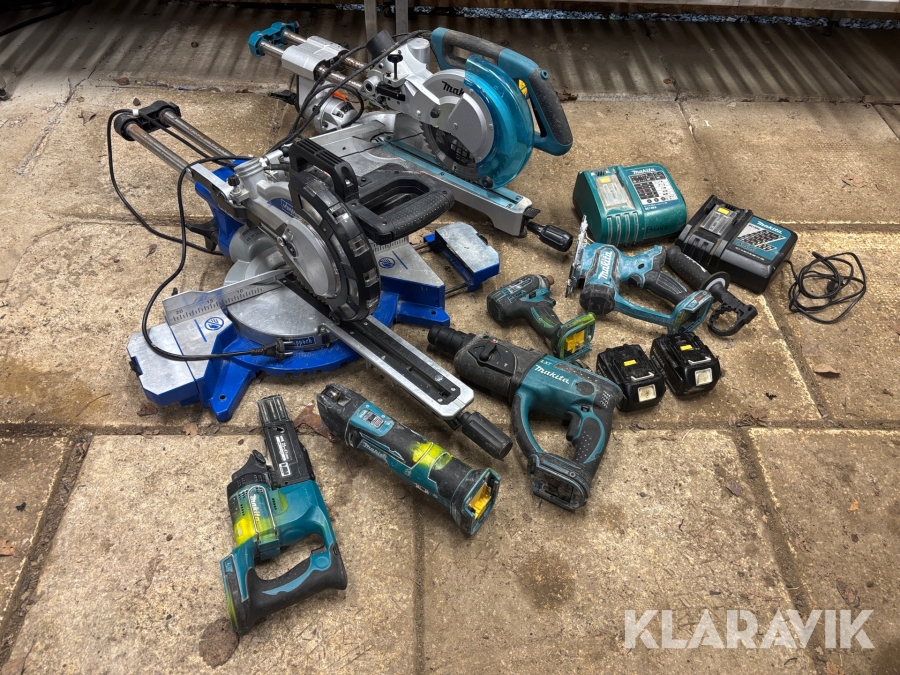 Verktygspaket Makita 18V 7st verktyg inkl laddare